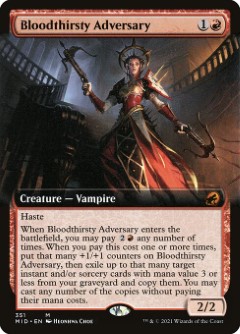 Bloodthirsty Adversary Innistrad- Midnight Hunt Bordless